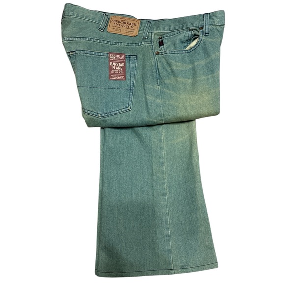 NWT vintage Barstar flare A&F Abercrombie & Fitch 34X32 Jeans - Picture 4 of 5